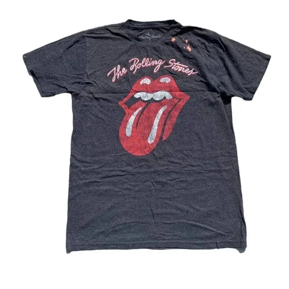 The Rolling Stones T Shirt Gray Graphic Band T-Shirt unisex concert tee XL